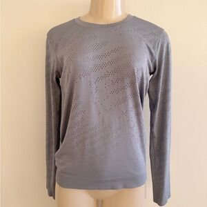 Lululemon Swiftly Relaxed Long Sleeve Strata Wave Chambray Gray 6